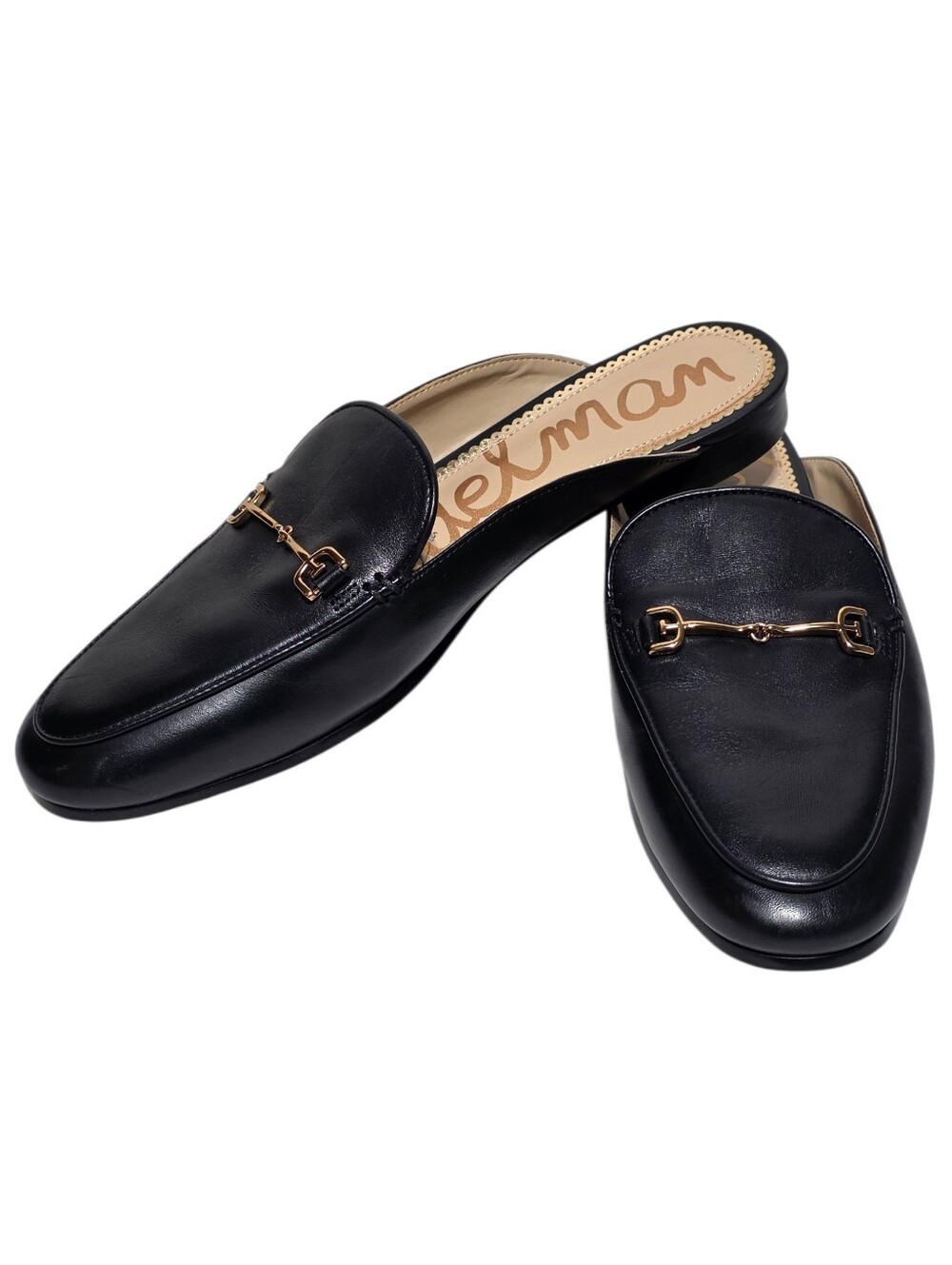 EUC SAM EDELMAN LINNIE BIT LEATHER MULE LOAFER SZ 7.5 - Picture 9 of 16
